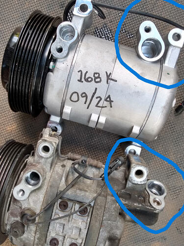 AC compressor old v new 1st replacement (1) Copy